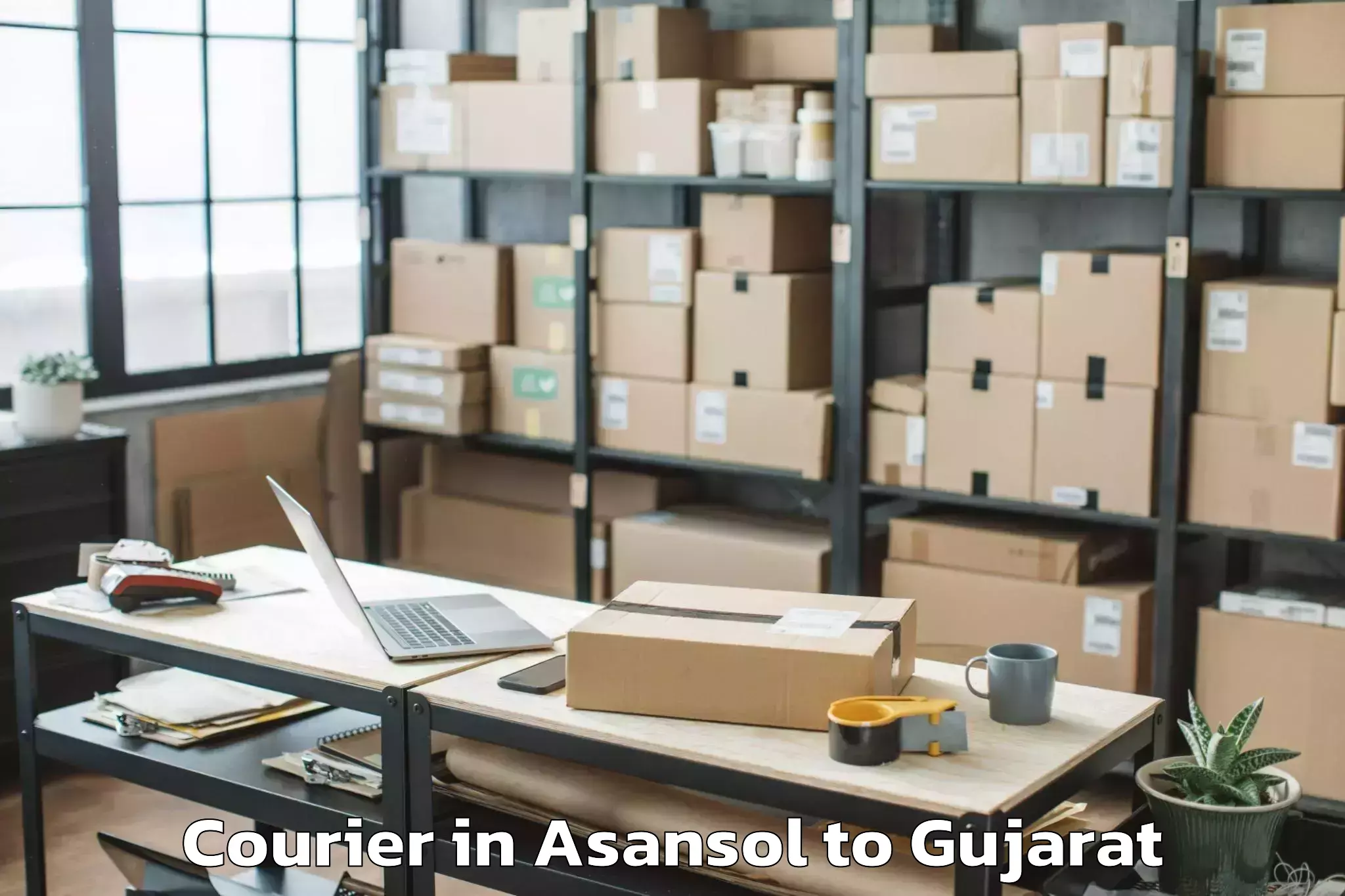 Book Asansol to Malpur Courier Online